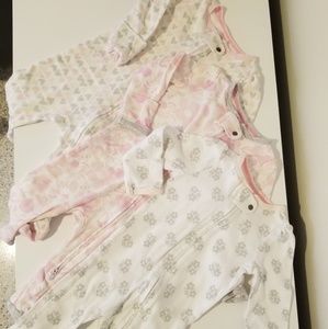 Cloud Island 3pc footed sleepers